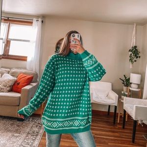 COPY - Venezia vintage green Christmas sweater